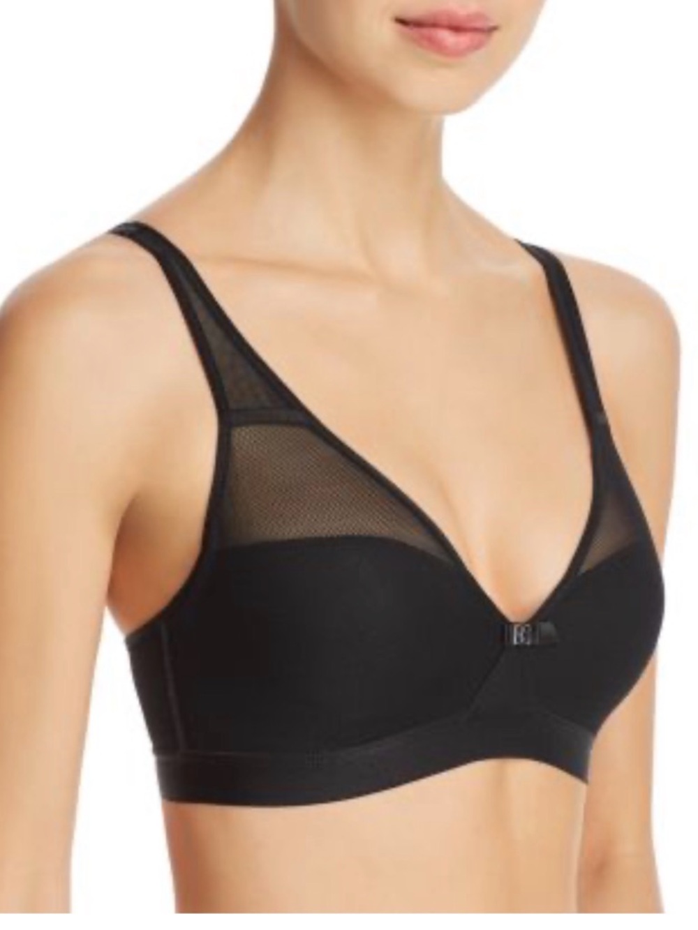 Chantelle Black Wireless Mesh Bra